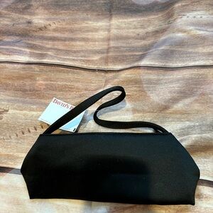 New tags! Sleek black evening bag